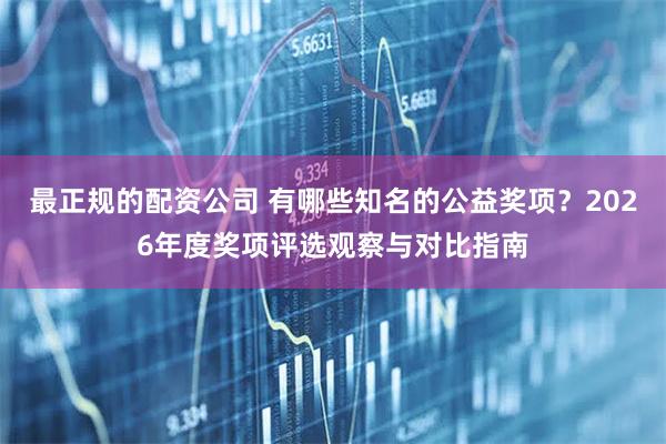 最正规的配资公司 有哪些知名的公益奖项？2026年度奖项评选观察与对比指南